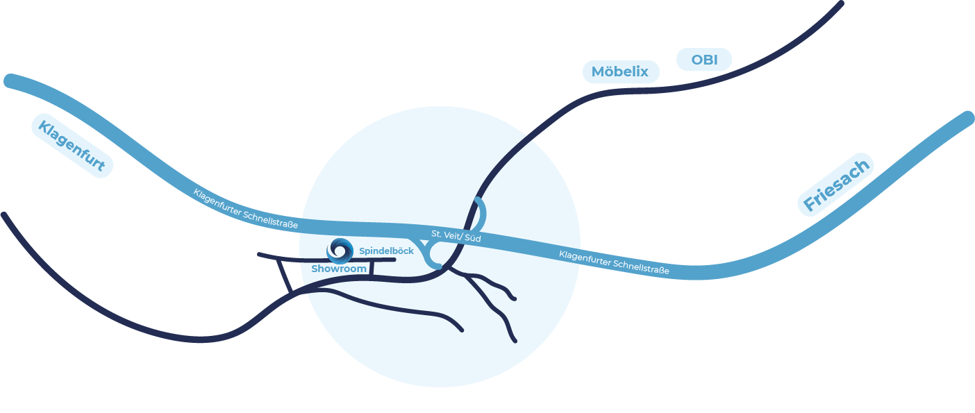 Showroom Anfahrt Map